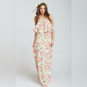 Show Me Your MuMu Hacienda Floral Maxi Dress Lily Lady Size M